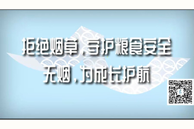 大鸡吧日操大毛BB拒绝烟草，守护粮食安全